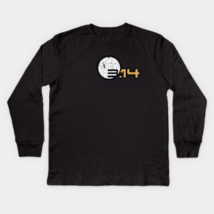 Simple 3.14 Pi GRUNGED Kids Long Sleeve T-Shirt